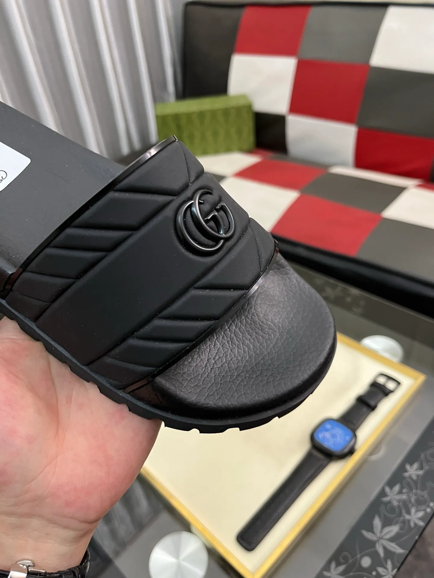 Men's men's shoes💰260⌚️⌚️ＧＵＣＣＩ.Gucci.Official website 1:1 popular slippers hot sale! Original original material 🩴 SIZE: 38-46 (45.46 non-refundable)